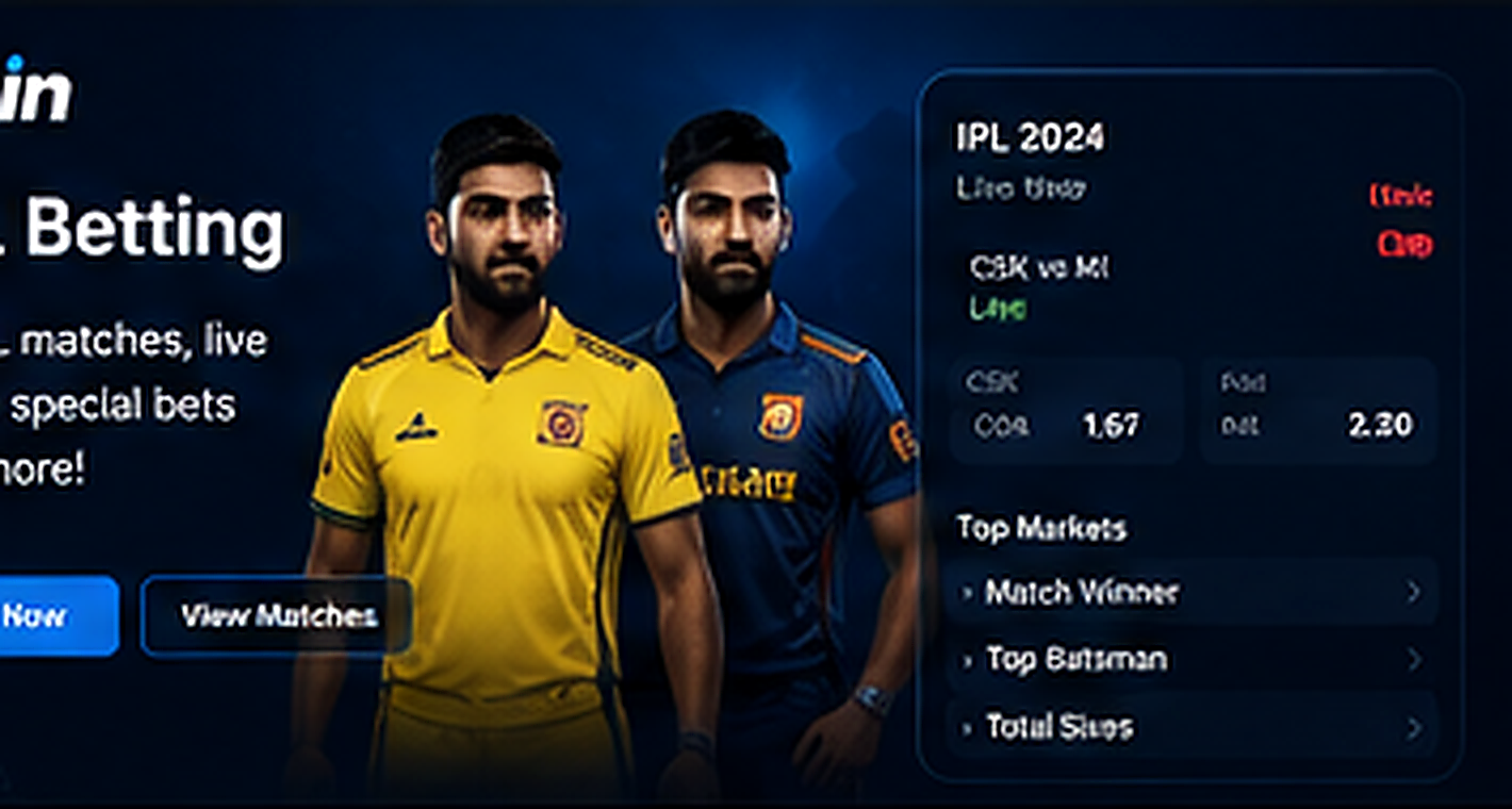 1win IPL Betting India interface hero